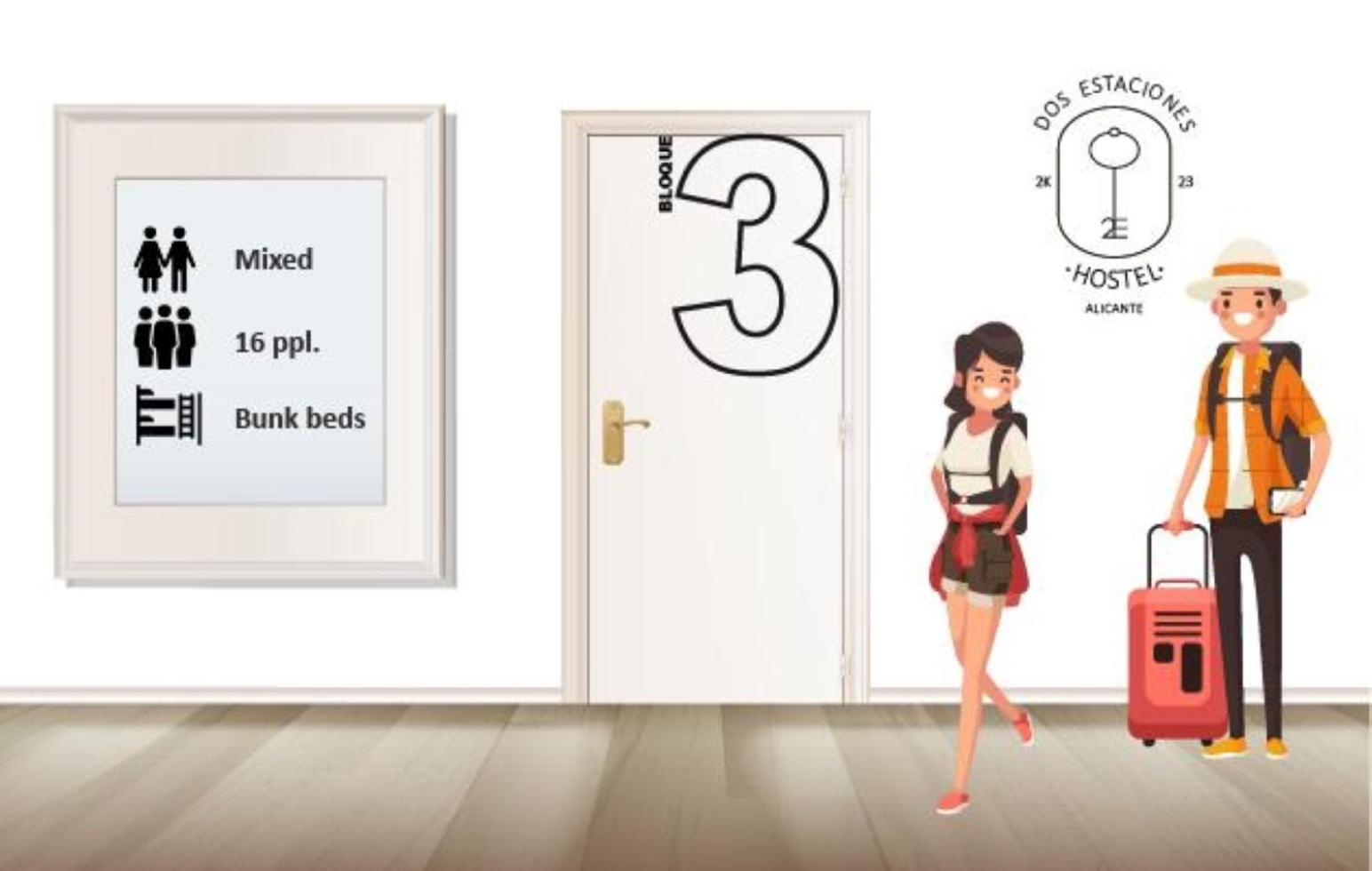 Hostel Dos Estaciones - Free Towels, Coffee & Tea, Remote Check-In Alicante Chambre photo